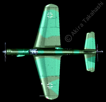 Dornier Do335V1 Arrow topview