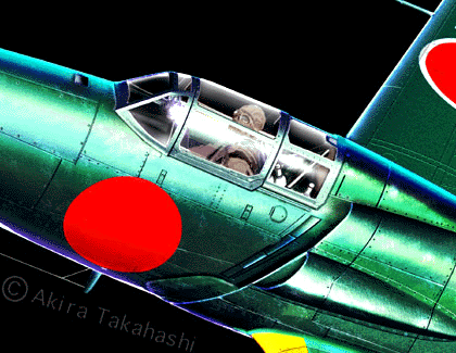 Canard wing airplane. Shinden is a short-range interceptor airplane.